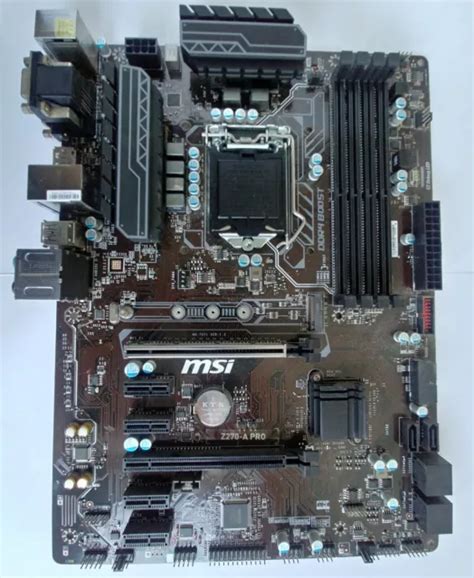 MSI Z270-A PRO, Intel LGA 1151, 6th gen / 7th gen, boxed £49.99 ...