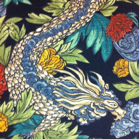 Richloom Ming Dragon In Admiral Pillow Cover Navy Back Throw Pillow