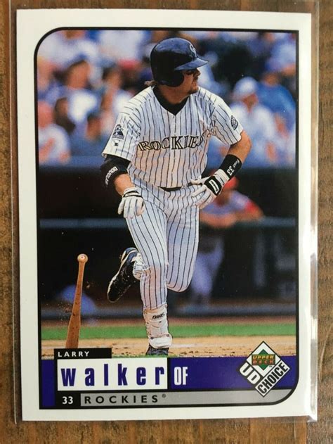 1999 UPPER DECK CHOICE #82 - LARRY WALKER - ROCKIES - HALL of FAME (NM ...