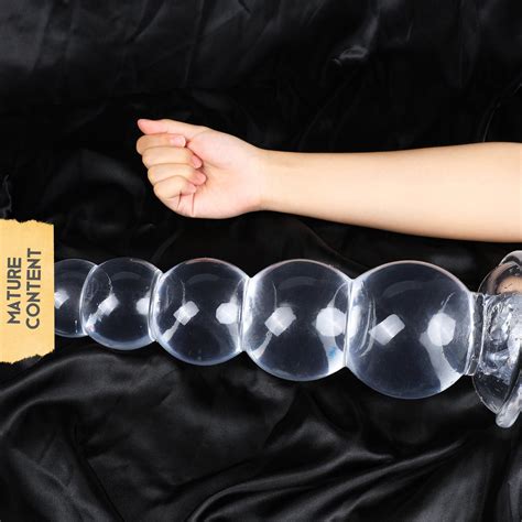 38cm14 96clear Huge Long Knotted Dildo Giant Monster Dildos Sex Toy Suction Cup Dildo Stretching