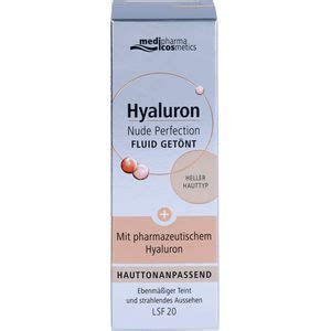 HYALURON Nude Perfection getönt Fluid LSF 20 hell 50 ml Tonisieren Gesicht Kosmetik