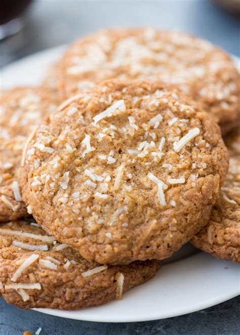 CHEWY COCONUT COOKIES WITH BROWN BUTTER - The flavours of kitchen