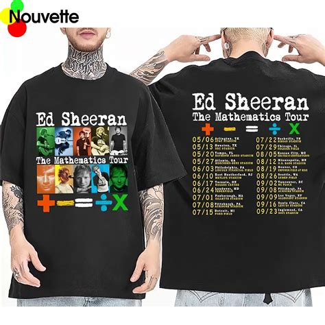 Ed Sheeran The Mathematics Tour T Shirt Nouvette