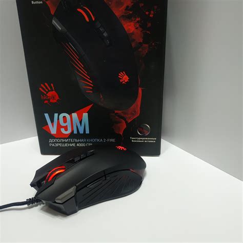 Игровая мышь проводная A4Tech Bloody V9M, черный матовый - купить по ...