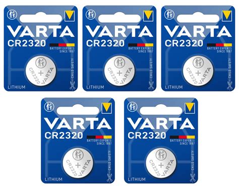 5 VARTA CR2320 LITHIUM Coin 3V 2320 6320 Button Cell Battery 135mAh EBay