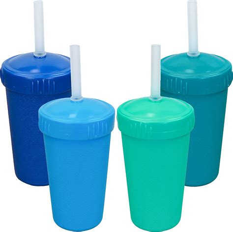 Amazon.com: Re Play Made In USA 10 oz. Straw Cups with Silicone Locking ...