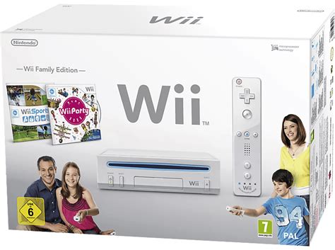 NINTENDO Wii Family Edition Pack, weiß (inkl. Wii Sports + Party ...