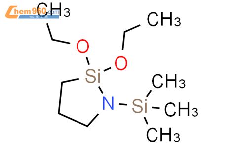 21297 72 322 二乙氧基 1 三甲基甲硅烷基 1 氮杂 2 硅杂环戊烷化学式、结构式、分子式、mol、smiles 960化工网
