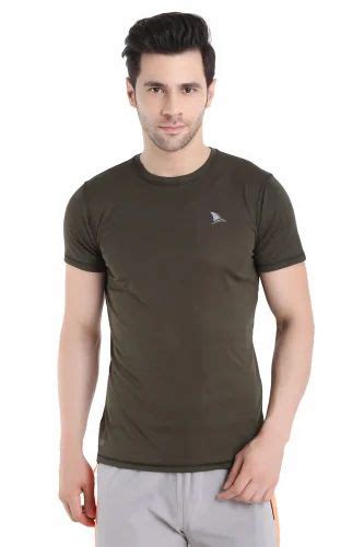 Lycra Plain Men T Shirts Round Neck At Rs In Ghaziabad Id