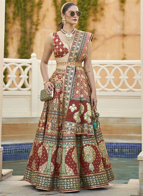 Hastkatha Rajwadi Silk Wholesale Designer Lehenga Cholis Pieces