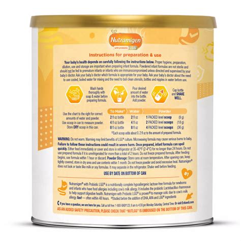 Nutramigen Hypoallergenic Powder Infant Formula With Iron Shop Formula At H E B