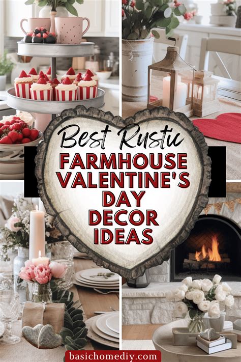 10 Easy Rustic Farmhouse Valentines Day Decor Ideas Basic Home Diy