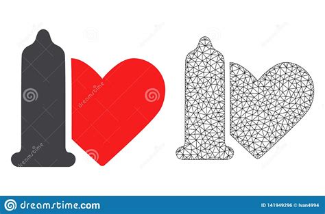 Safe Sex Love Icons Condom In Package Symbols Vector 135224117