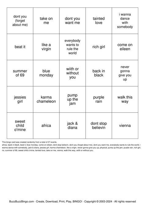 Singo Bingo Cards To Download Print And Customize