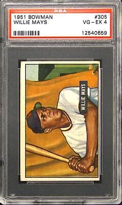 Bowman Willie Mays Rookie Rc Psa Ebay