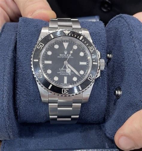 Rolex Submariner Men S Black Watch 114060 EBay