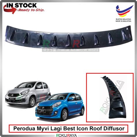 Perodua Myvi Lagi Best Icon 2nd Gen Vortex Generator Shark Fin