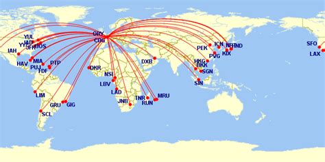 The Hub Routes And Fleet For Air France Travel Codex