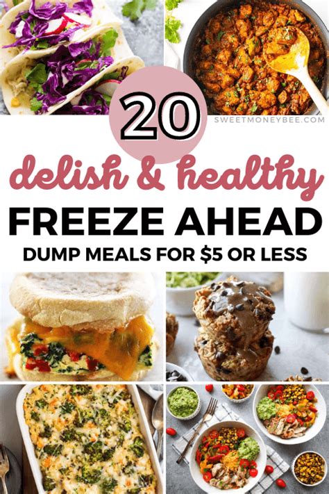 20 Easy Cheap Freezer Meals That Are 5 Or Less Sweet Money Bee