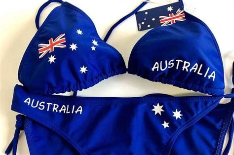Australian Flag Bikini Royal Blue Listingifts