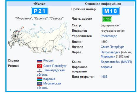 Р21 «Кола»: трасса на карте, километраж, камеры, и количество АЗС