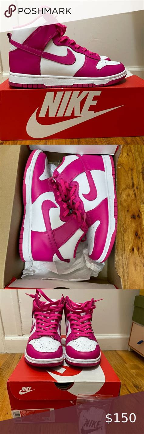 Hot Pink Nike High Top Dunks Pink Nikes Nike High Tops High Tops