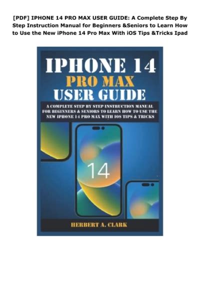 PDF IPHONE 14 PRO MAX USER GUIDE A Complete Step By Step Instruction