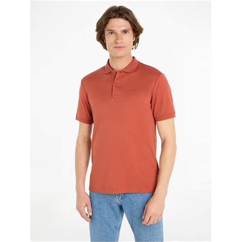 Calvin Klein Smooth Cotton Slim Polo Men Short Sleeve Polos