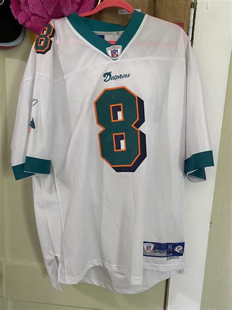 Daunte Culpepper Miami Dolphins Jersey Mens Extra Large White Reebok