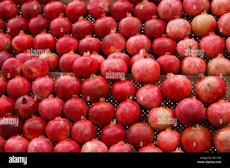 pomegranate for sale Stock Photo - Alamy
