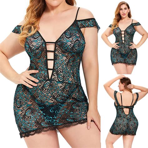 Uublik Valentines Lingerie Set For Women Lace Plus Size Babydoll Sexy Naughty Bodysuit Walmart