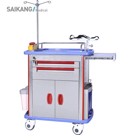 Skr Et Saikang Abs Plastic Medical Drug Trolley Multifunction