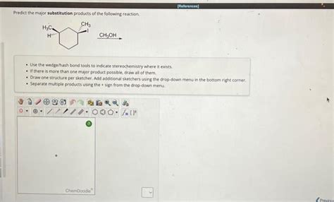 Solved Predict The Major Substitution Products Of The