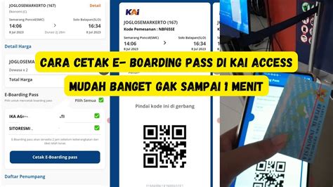 Cara Cetak E Boarding Pass Tiket Kereta Api Di Kai Access Cara Cetak