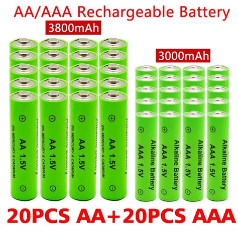 Aa Aaa Rechargeable Aa V Mah V Aaa Mah Alkaline Battery