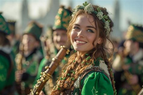 Premium Photo Celebrating At St Patricks Day Parade