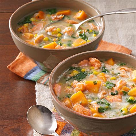 Veggie Salmon Chowder Recipe Taste Of Home