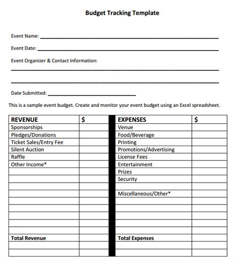 budget tracking samples  google docs google sheets excel
