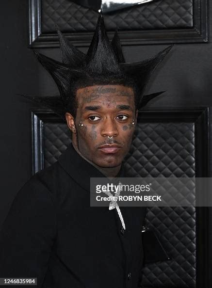 Rapper Lil Uzi Vert Arrives For The 65th Annual Grammy Awards At The