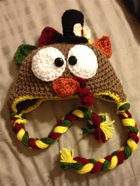 Crochet turkey hat Crochet Hat Pattern, Free Pattern, Crochet Patterns ...