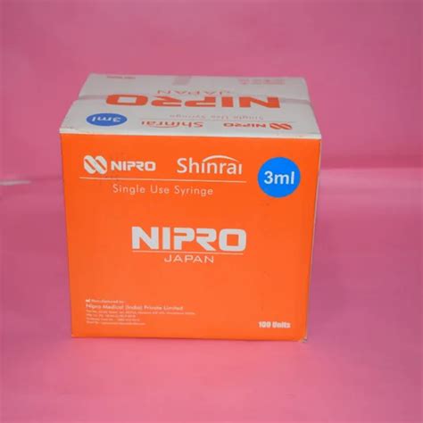 Fully Packed 3ml Syringe Nipro Shinrai 100 At Rs 1 98 Piece In