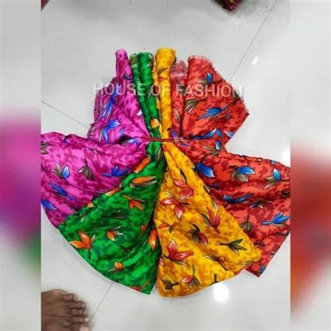 Printed Butter Crepe Fabric At Rs Meter In Surat Id