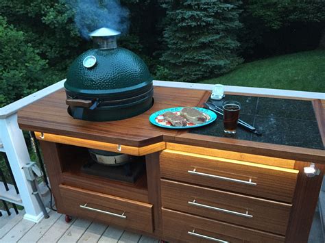 New Bge Stand Big Green Egg Table Plans Bbq Table Big Green Egg Table