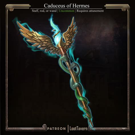 Art Oc Caduceus Of Hermes This Curious Staff Is Always In Motion