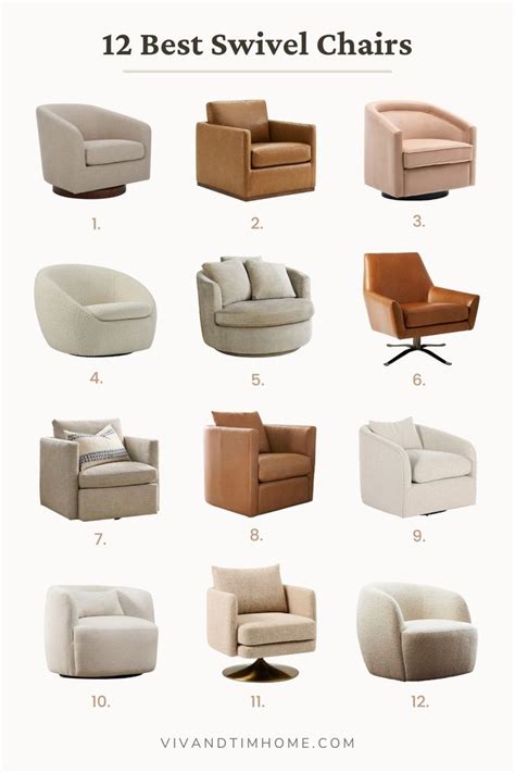 12 Best Swivel Chairs to Style in Your Living Room | Swivel chair