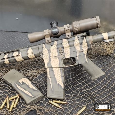 Anderson Mfg Ar Builders Kit Finished In A Cerakote Riptile Camo By Web