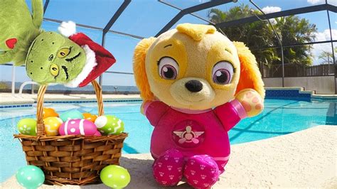 Skye Swimming Pool Adventure With The Easter Bunny Youtube