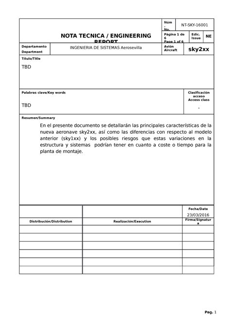 P Formato De Nota Tecnica N M No Nt Sky Nota Tecnica