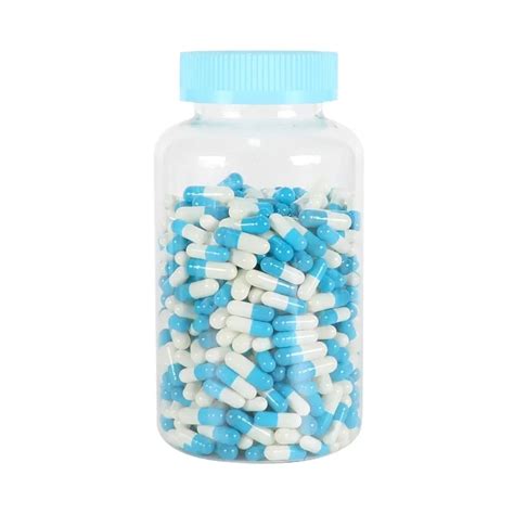 Custom 500ml Transparent Empty Pet Plastic Medicine Capsule Vitamin