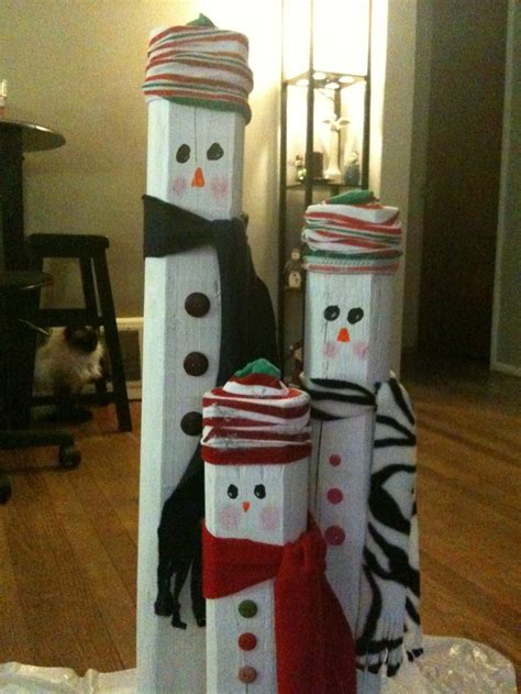 Snowmen Pinterest Ideas I Ve Tried Pinterest Fence Slats Picket